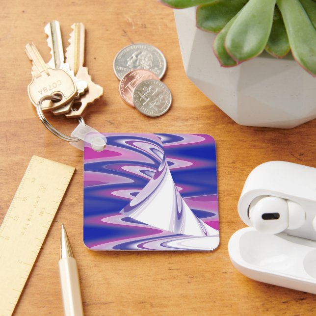 Turning waves key ring (Desk)