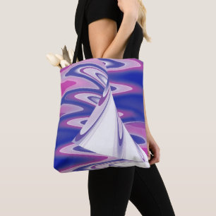 Turning waves tote bag