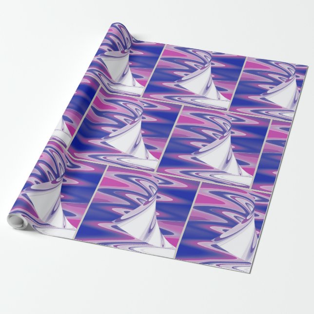 Turning waves wrapping paper (Unrolled)