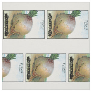 Turnip Seed Packet Label Fabric