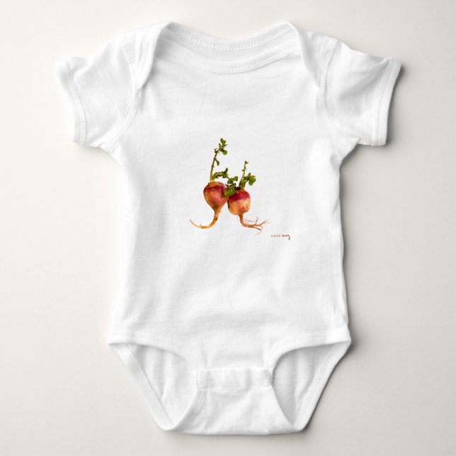 Turnip your taste buds baby bodysuit (Front)