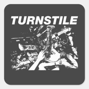 Turnstile square sticker