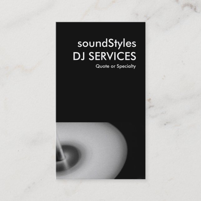 turntable business card (Front)