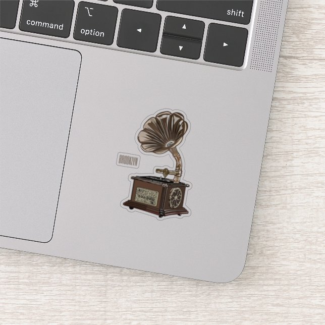 Turntable cartoon illustration (Detail)