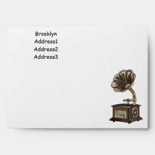 Turntable cartoon illustration envelope