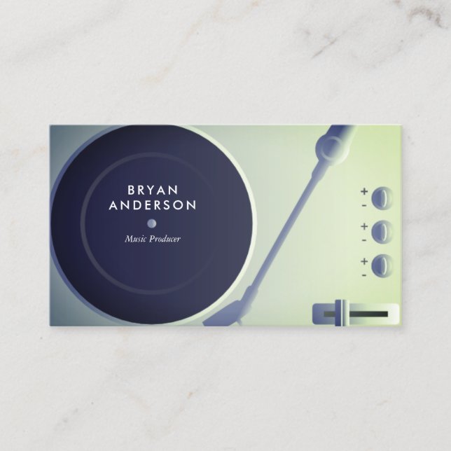 Turntable DJ Business Card (Front)