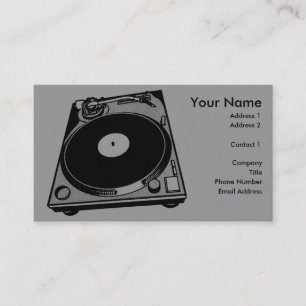Turntable Graphic Business Card