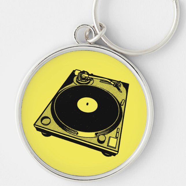 Turntable Graphic  Key Ring (Front)