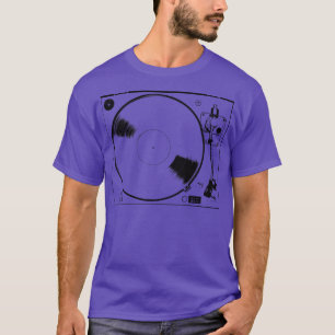 Turntable Vinyl Analogue Record Music Producer T-Shirt