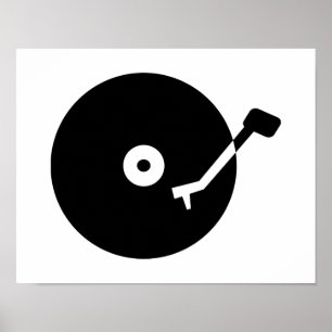 Turntable vinyl poster