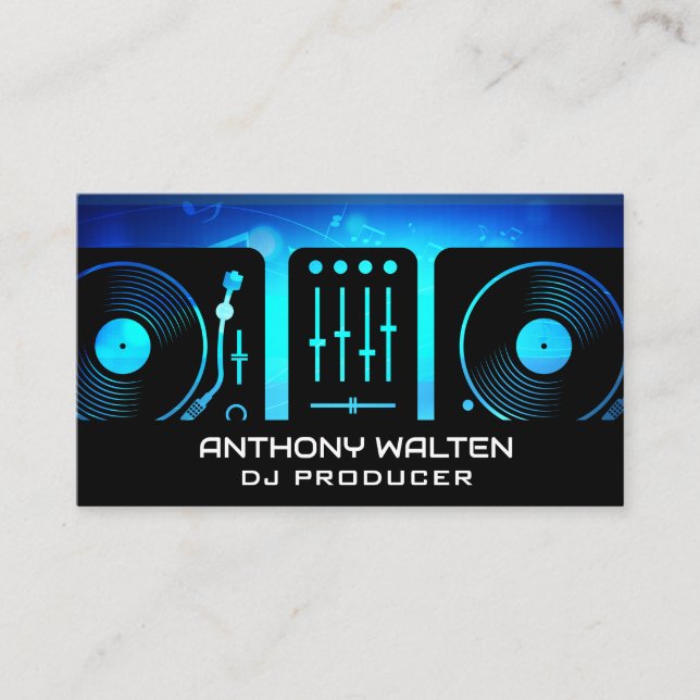 Turntables | Music | Producer Business Card (Front)