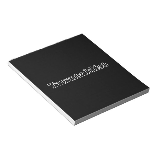 Turntablist Notepad (Angled)