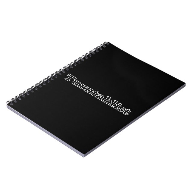 Turntablist Spiral Notebook (Left Side)