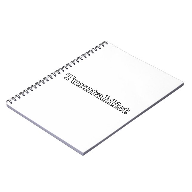 Turntablist Spiral Notebook (Left Side)