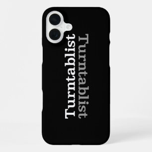 Turntablist ʇsılqɐʇuɹn⊥ iPhone 16 plus case