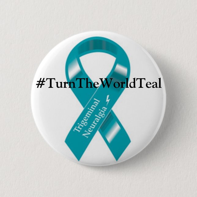 #TurnTheWorldTeal button (Front)