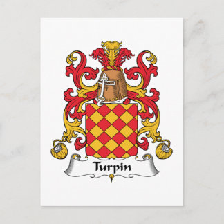 Turpin Family Crest Postcard