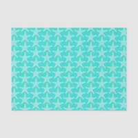 Turqoise Starfish Beach Summer Nautical Pattern 
