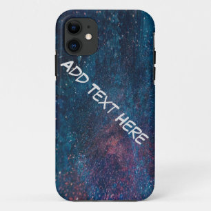 Turqouise Galaxy Paint Sparkles Case-Mate iPhone Case