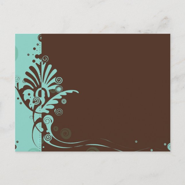 Turqouise Swirl Postcard (Front)