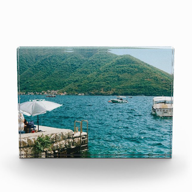 Turqouise waters of Perast - Montenegro  Photo Block (Front)