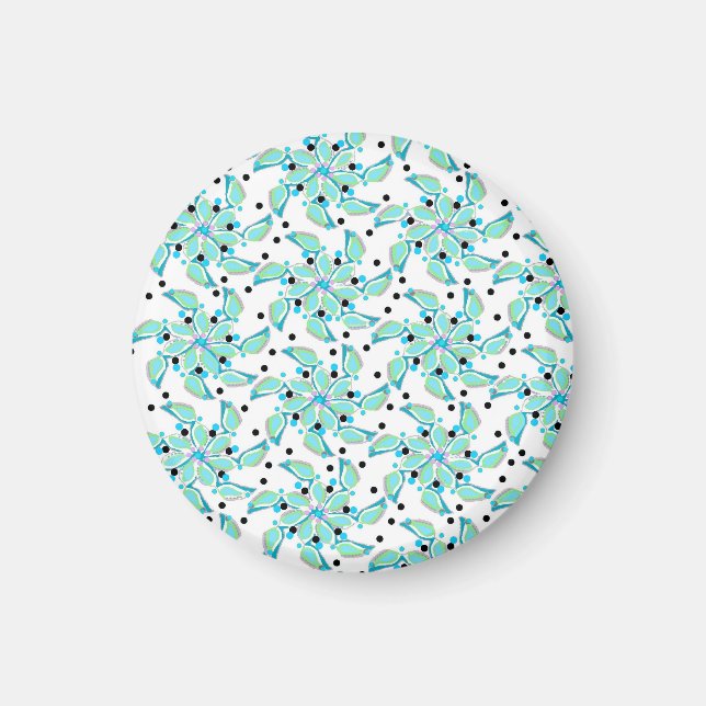 Turqu Flower Magnet (Front)