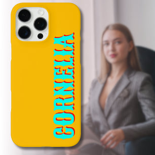 Turquoise 3D Red Modern Name   Funny Amber iPhone 16 Pro Max Case