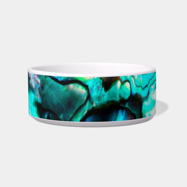 Turquoise abalone shell detail bowl (Front)