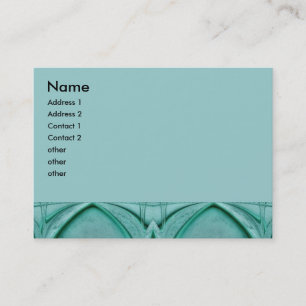turquoise abstract business card