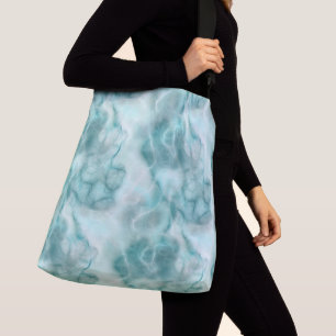 Turquoise Abstract Crossbody Bag
