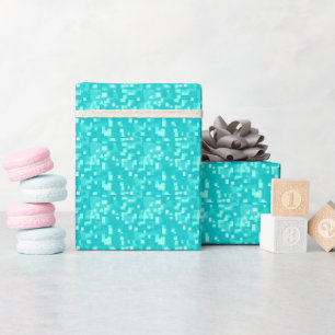 Turquoise Abstract Wrapping Paper