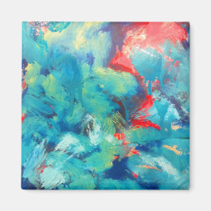 Turquoise Acrylic Painting The Abstract Art Magnet
