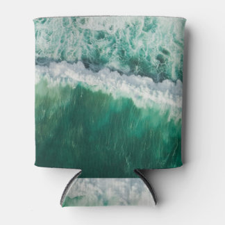 Turquoise Aerial Wave: Drone Shot Can Cooler