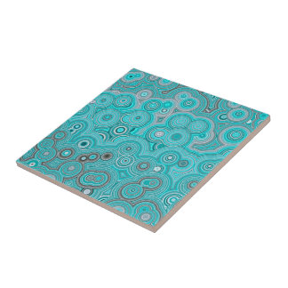 Turquoise Agate Flow – Elegant Abstract Pattern Tile