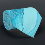 Turquoise Agate Swirls Neck Tie<br><div class="desc">Refresh your look with the Turquoise Agate Swirls Neck tie. Showcasing a mesmerising liquid design in stunning aqua hues,  it's an instant style upgrade. A popular choice for a unique men's gift and Zazzle best-seller.</div>