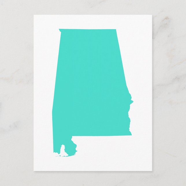 Turquoise Alabama Postcard (Front)