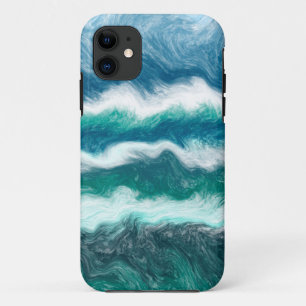 Turquoise and Blue Ocean Waves   Case-Mate iPhone Case