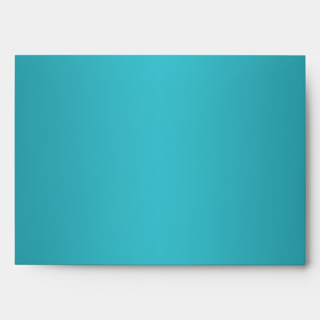 Turquoise and Brown Envelope for 5"x7" Sizes (Front)