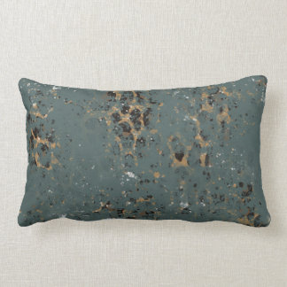 Turquoise and Cheetah Print Pillow