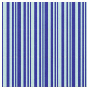 Turquoise and Dark Blue Coloured Stripes Pattern Fabric