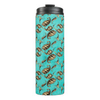 Turquoise and Gold Peacock Paisley