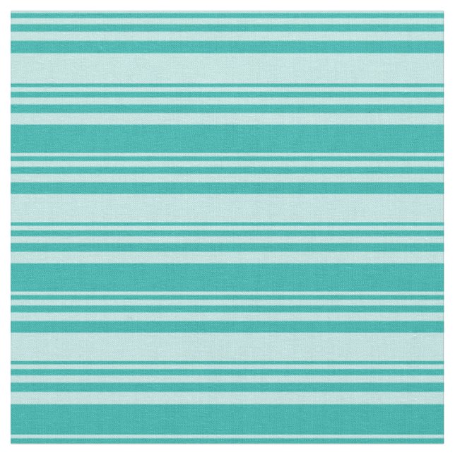 Turquoise and Light Sea Green Coloured Pattern Fabric (Close Up)