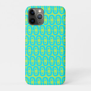 Turquoise and Lime Green Geometric Pattern Case-Mate iPhone Case