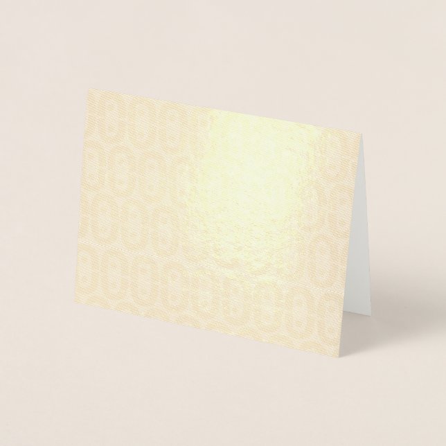 Turquoise and Lime Green Geometric Pattern Foil Card (Front)