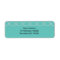 Turquoise and Pearls Bridal Shower Label
