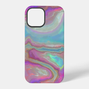 Turquoise and Pink Opal Agate iPhone 12 Pro Case
