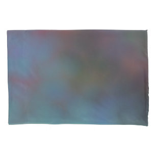 Turquoise and Purple MArbled Cloud abstract Pillowcase
