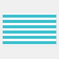 Turquoise and White Stripe Nautical Summer