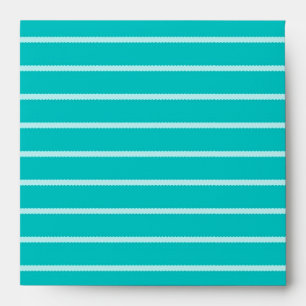 Turquoise and White Stripes Envelopes