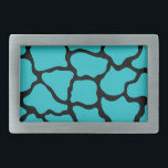 Turquoise Animal Print Belt Buckle Gift<br><div class="desc">The design is from original art.</div>